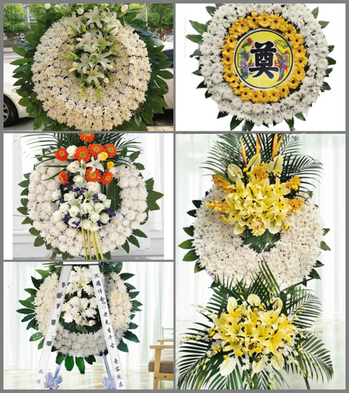 湖南永州祁阳县梅溪镇华塘村花圈速递